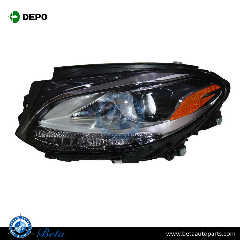 Left Side Headlamp Normal with LED USA type for Mercedes GLE-Class W166 2015-2018 models, Part Number 1668202159 Left Side Headlamp Normal with LED USA type for Mercedes GLE-Class W166 2015-2018 models, Part Number 1668202159